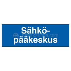 Merkintätarra &quot;Sähköpääkeskus&quot;, 20x8cm