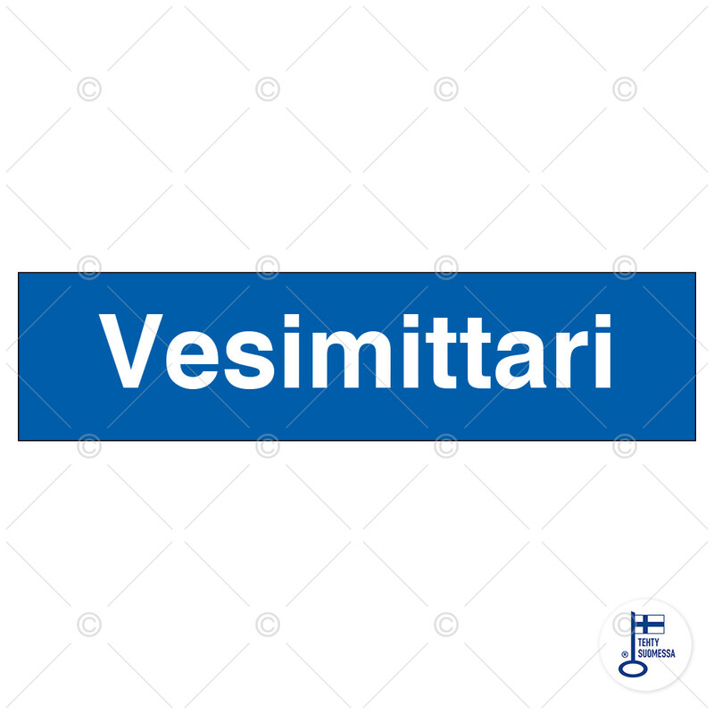 Merkintäkilpi &quot;Vesimittari&quot;, 40x10cm