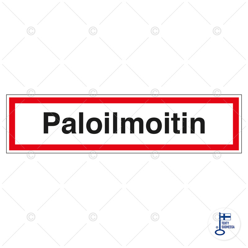 Merkintätarra &quot;Paloilmoitin&quot;, 40x10cm