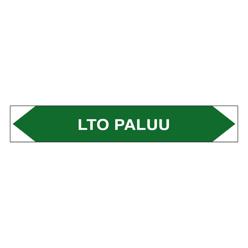 Merkintätarra/putkistotarra &quot;LTO paluu&quot;, 16x2.5cm, 5kpl