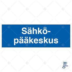 Merkintätarra &quot;Sähköpääkeskus&quot;, 10x4cm