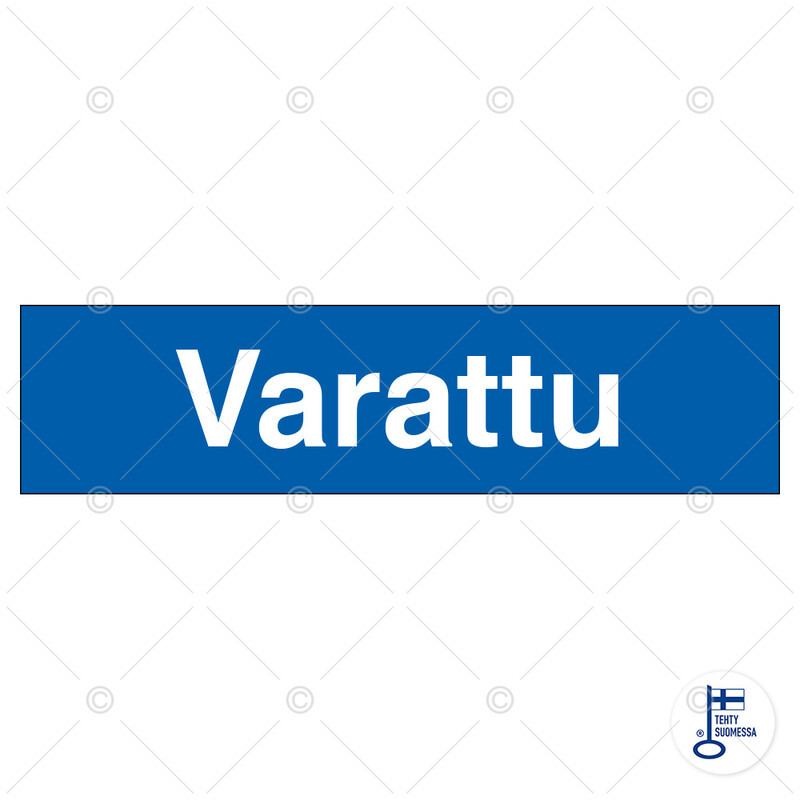 Merkintätarra &quot;Varattu&quot;, 10x4cm