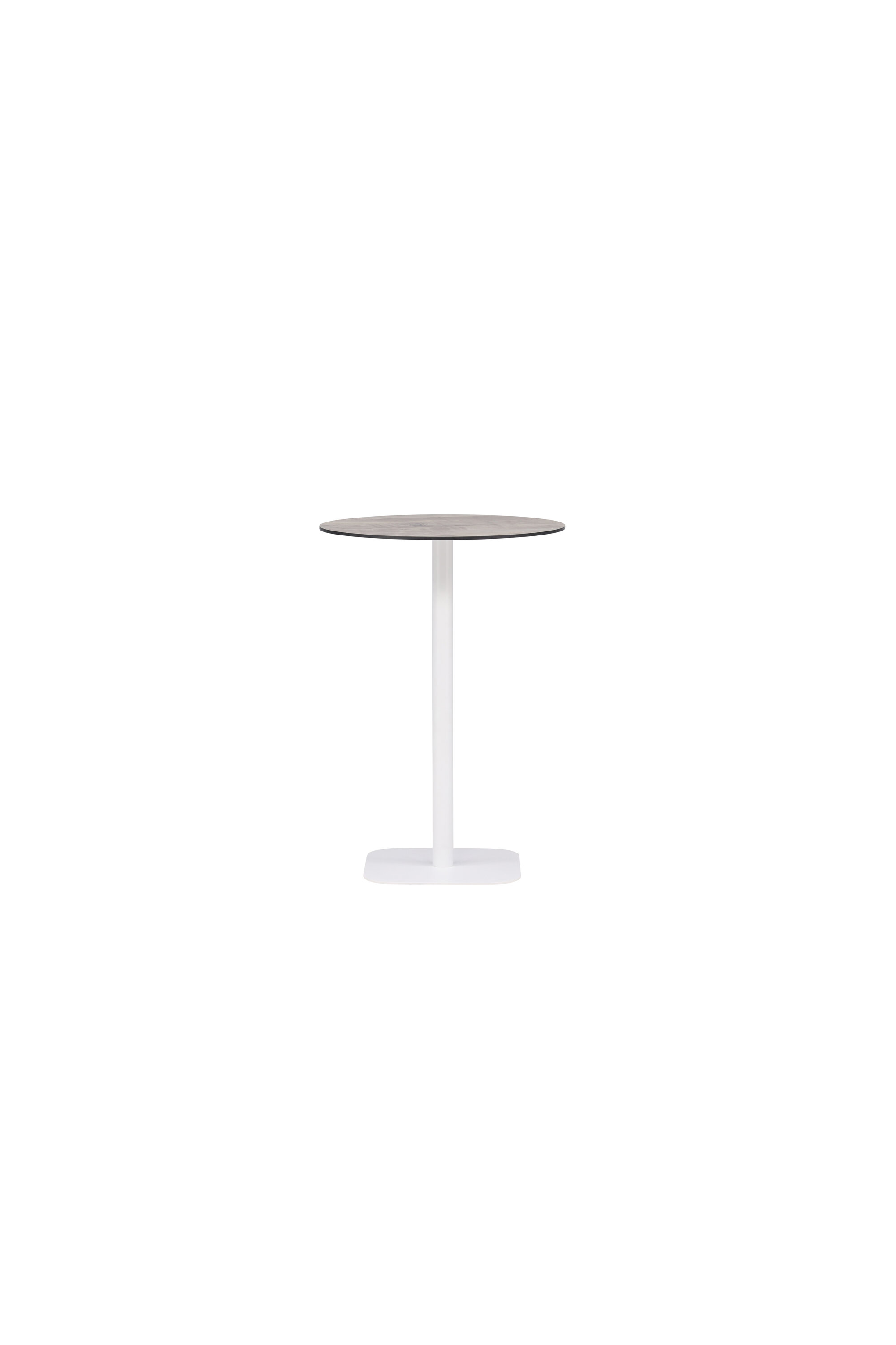 Baaripöytä Venture Home Milano, Ø70 cm, valkoinen/harmaa
