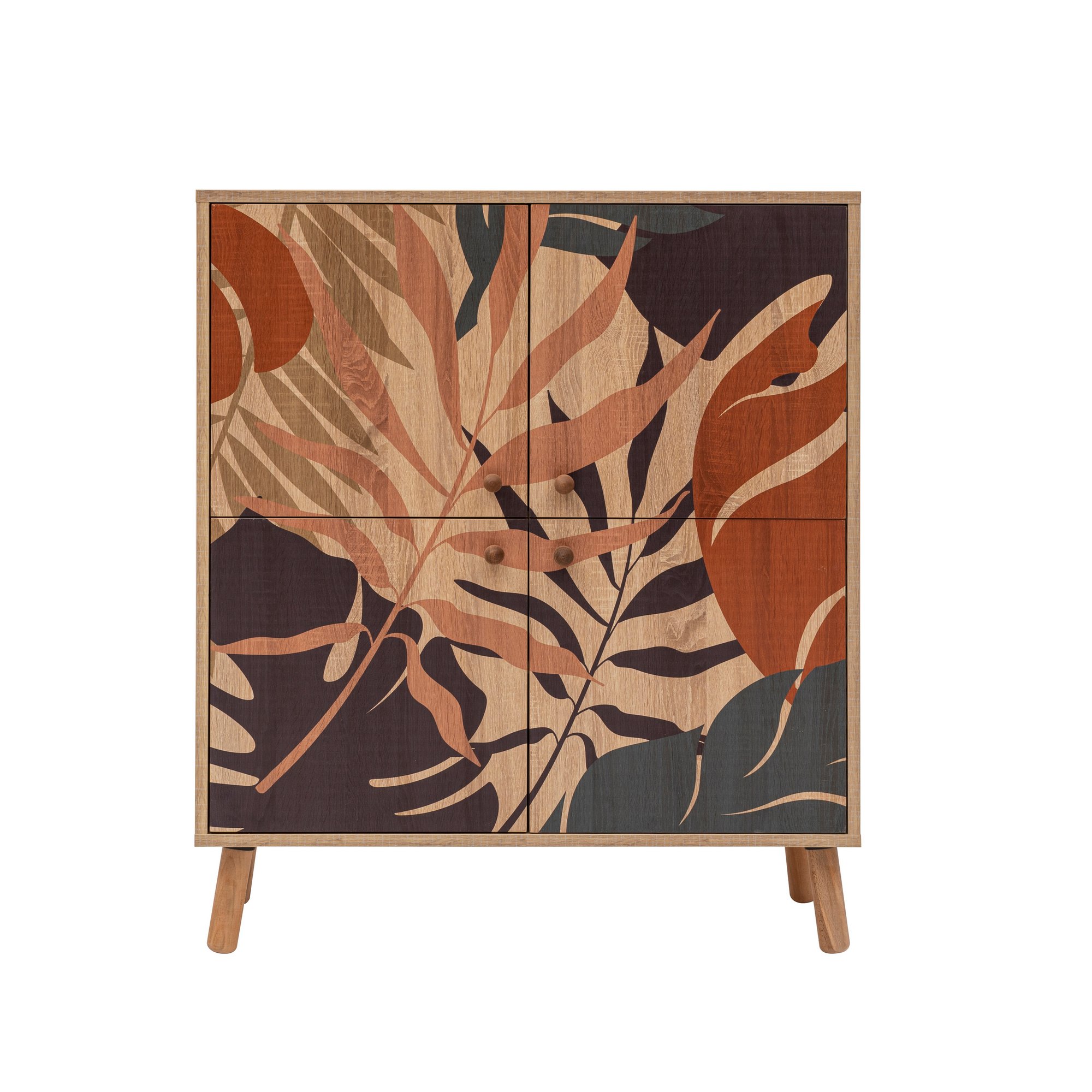 Kaappi Valento Furniture Multilüx Palm, 95x111x36cm, Monivärinen