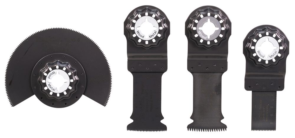 Monitoimityökalun teräsarja Makita B-67480, Starlock, 4 terää, bimetal