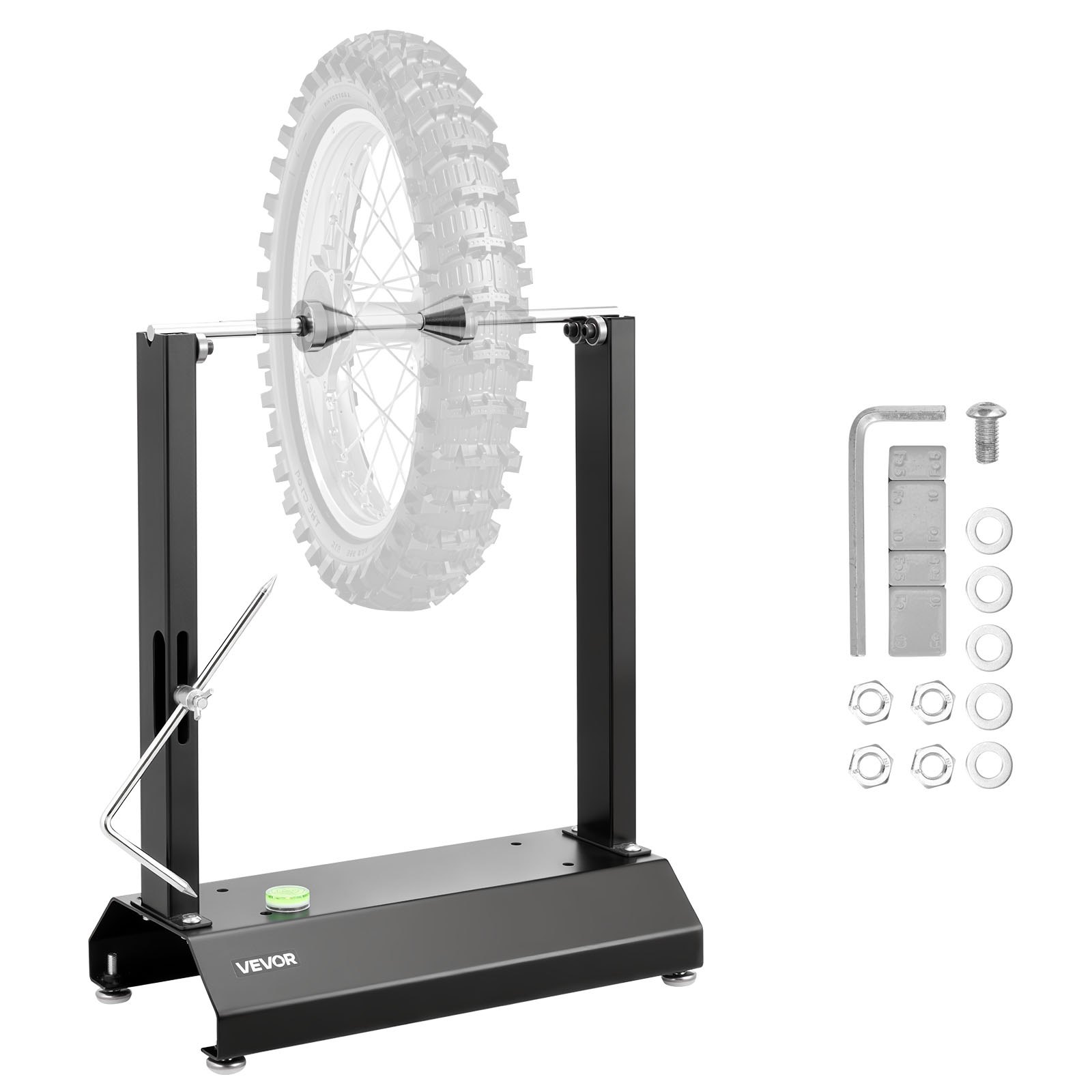 Moottoripyörän renkaan tasapainotuslaite North Craft TD-004-03-02, 40kg kapasiteetti, 813mm pyöräkoko