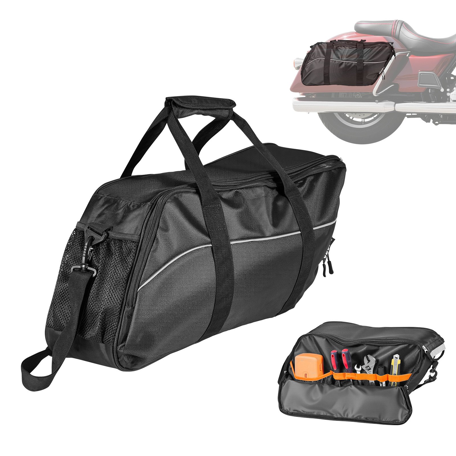 Moottoripyörän sivulaukun sisälaukku North Craft, 18L, musta