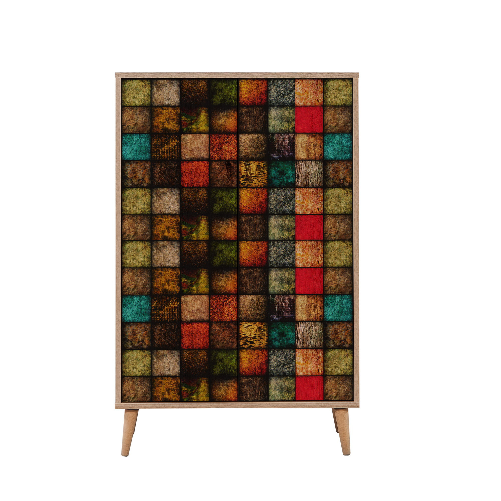 Kaappi Valento Furniture Multibox, 80x127x36cm, Sonoma Oak
