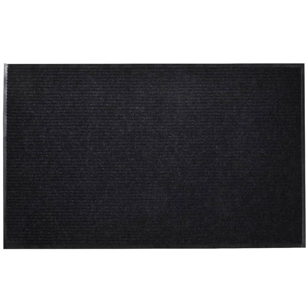 Musta pvc ovimatto 90 x 60 cm