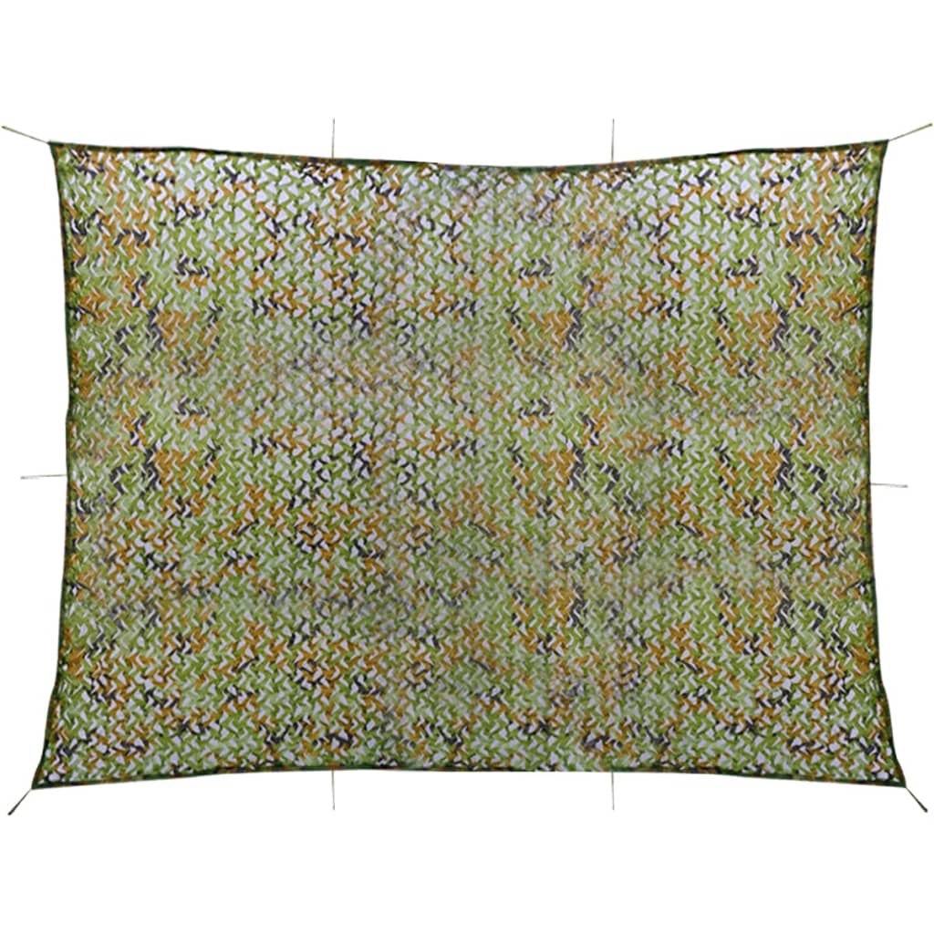 Naamiointiverkko säilytyslaukulla, 3x4m, vihreä