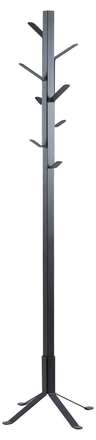 Naulakko Home4You Vinson, 50x50x181cm, Musta