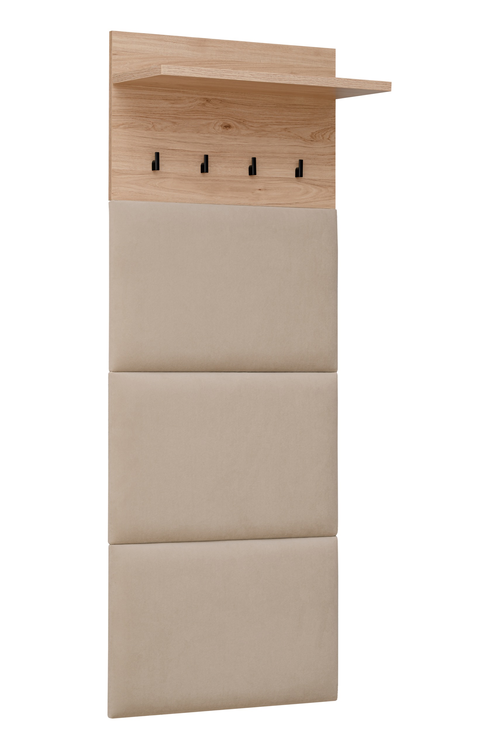 Naulakkopaneeli Belong Pedro, 60x156cm, verhoiltu, ruskea/beige