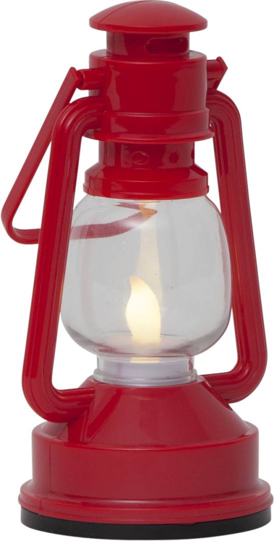 LED-lyhty Star Trading Niko, 15 cm, punainen