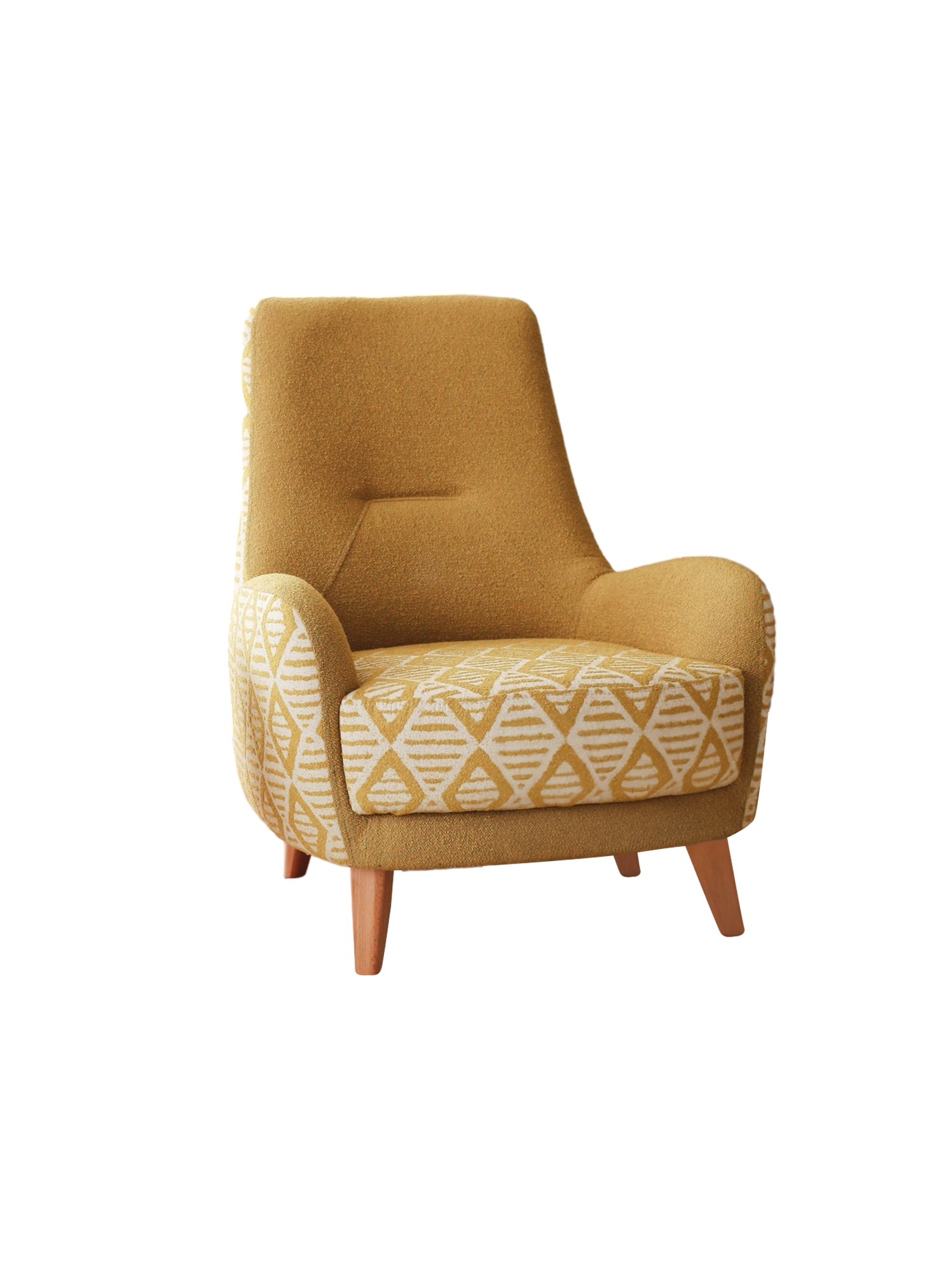 Nojatuoli Valento Furniture Aztek, 75x88cm, keltainen