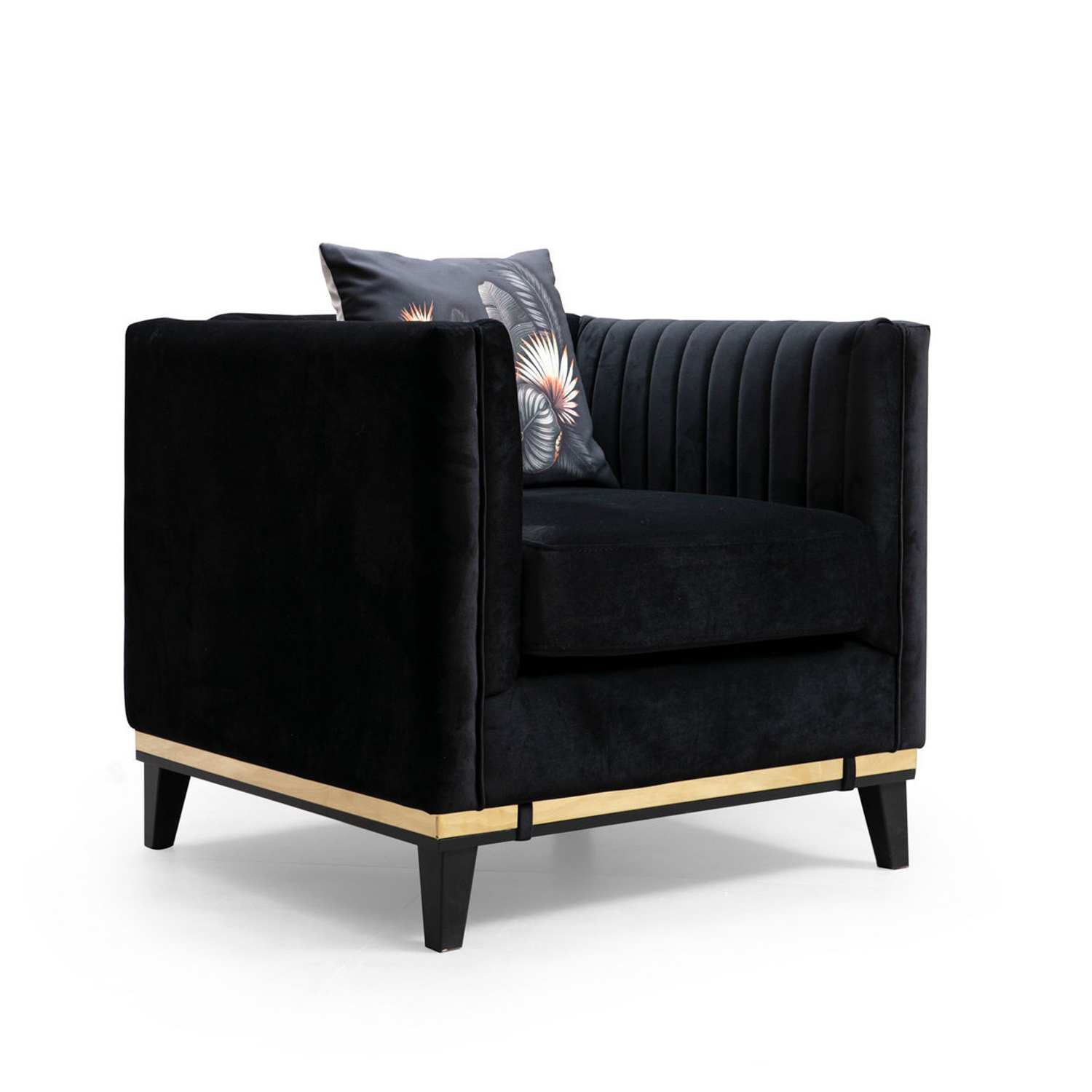 Nojatuoli Valento Furniture Bellino, musta