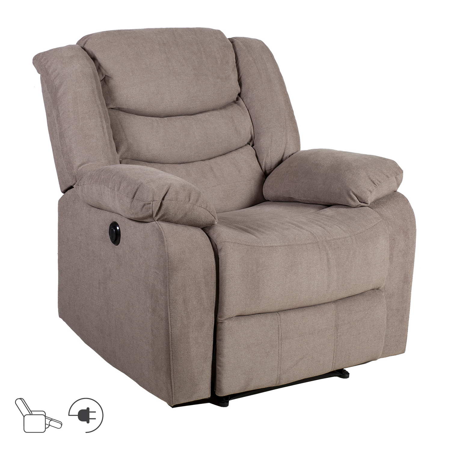 Nojatuoli Home4You Cyrus, 99x95x102cm, Taupe
