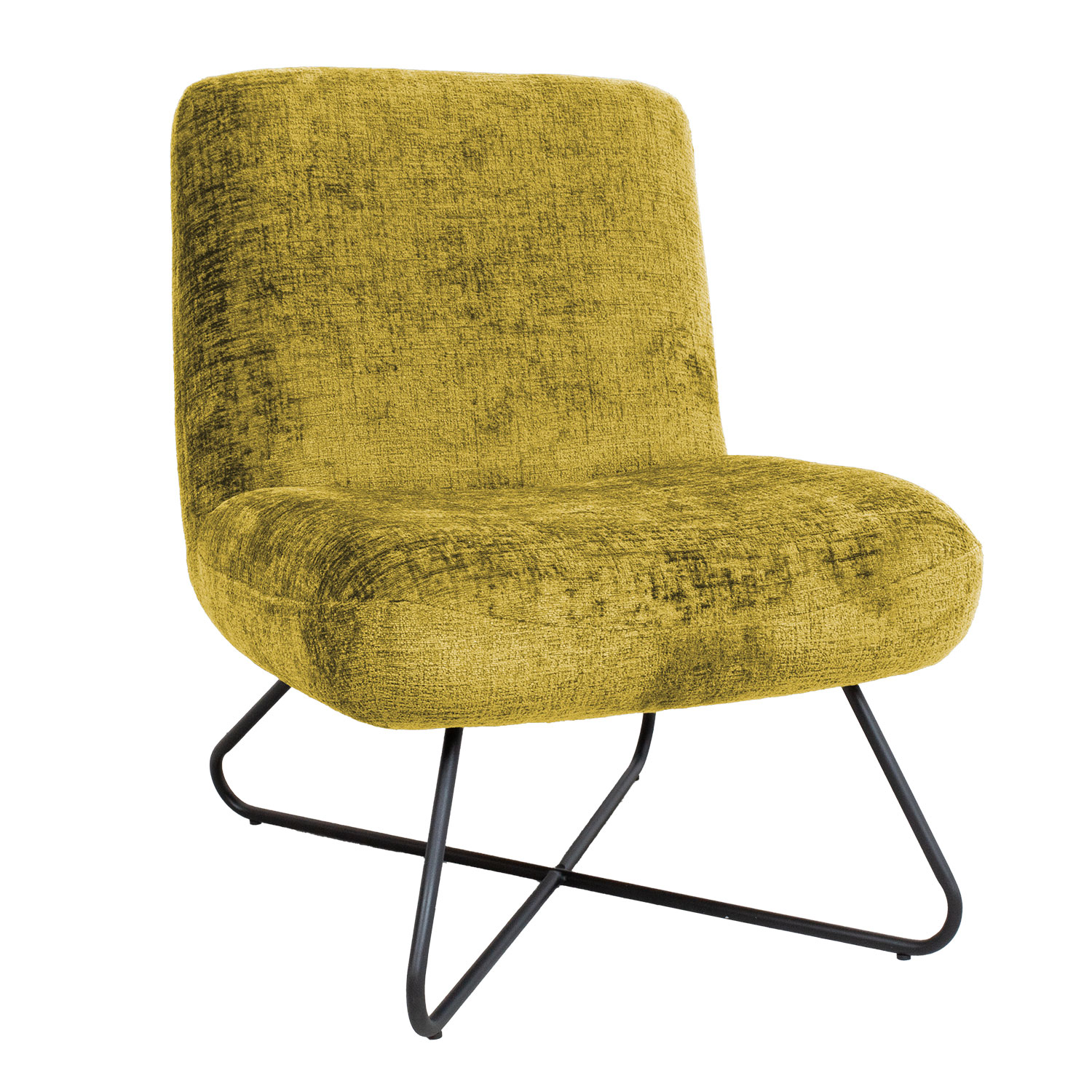 Nojatuoli Home4You Farica, 65x74x84cm, Keltainen