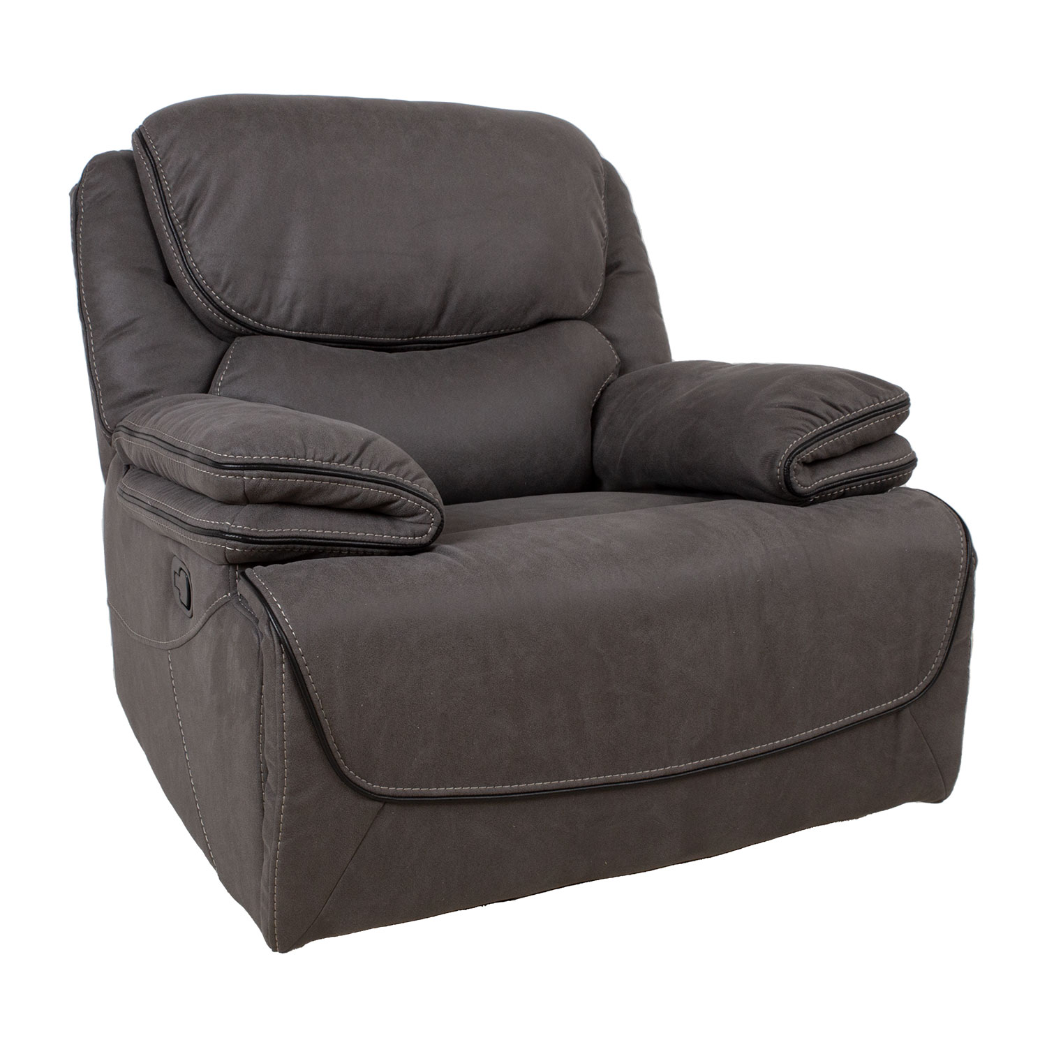 Nojatuoli Home4You Gordy, 100x93x106cm, Recliner, Harmaa