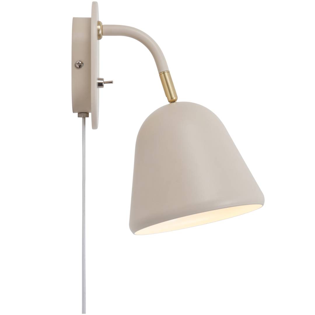Seinävalaisin Nordlux Fleur, beige
