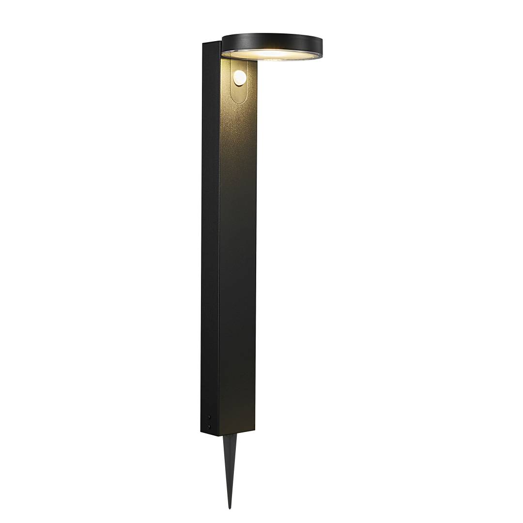 Ulkopollarivalaisin Nordlux Rica Round Solar, 60 cm, musta