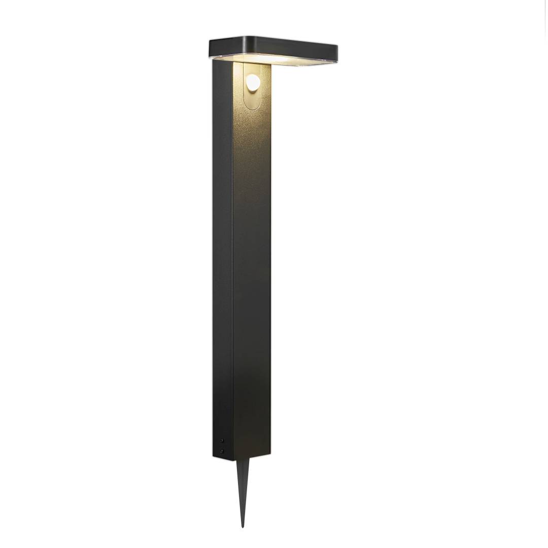 Ulkopollarivalaisin Nordlux Rica Square Solar, 60 cm, musta