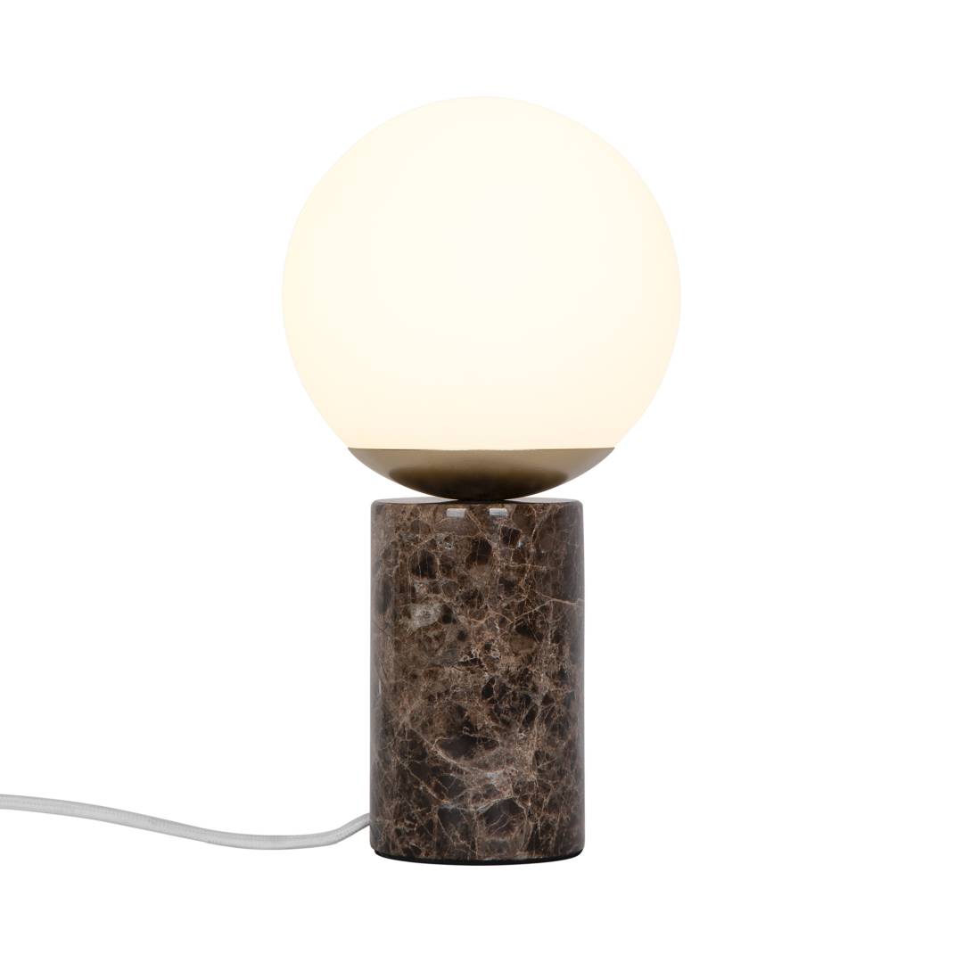 Pöytävalaisin Nordlux Lilly Marble, ruskea