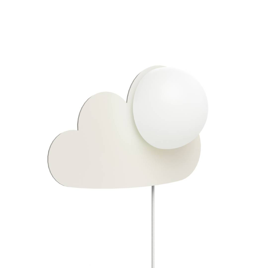 Seinävalaisin Nordlux Skyku Cloud, valkoinen