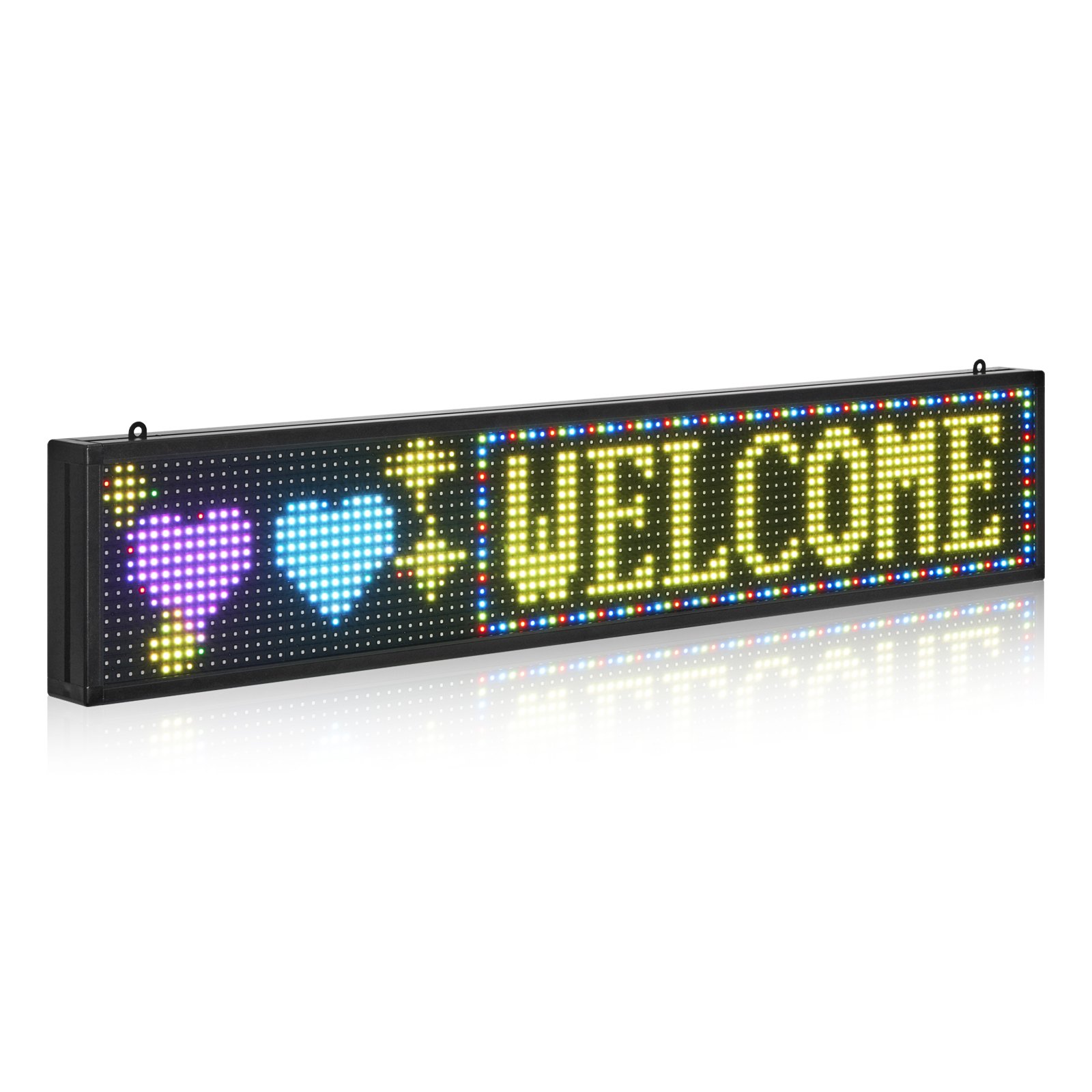 Ohjelmoitava LED-kyltti North Craft P10, 99x19cm, Monivärinen
