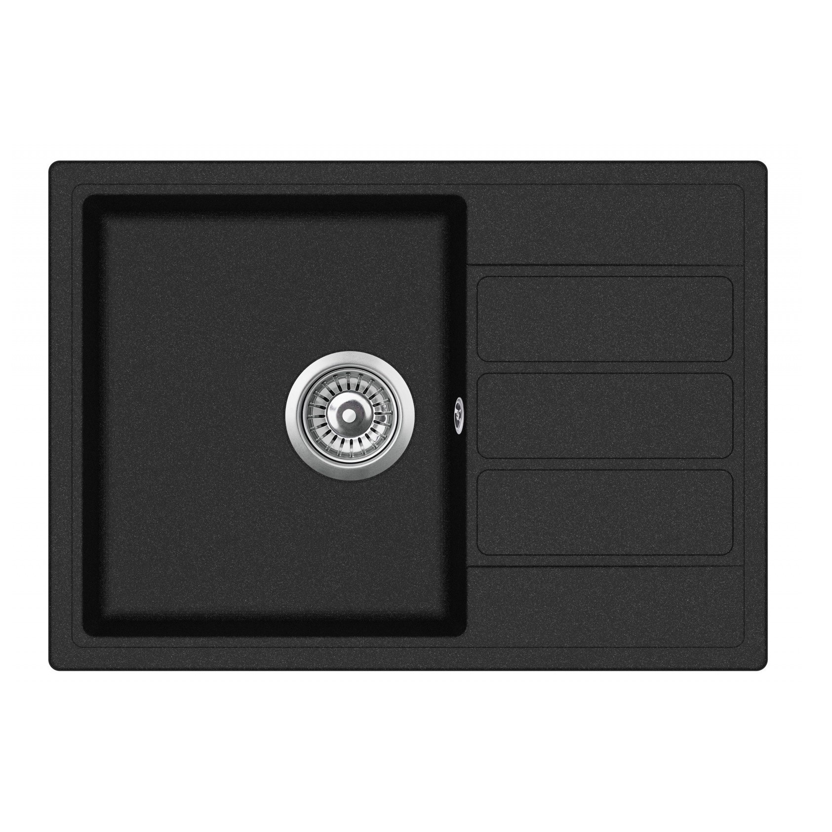 Keittiöallas Teka Comfor 45 S-TG Tequartz, 62x44cm, musta graniitti