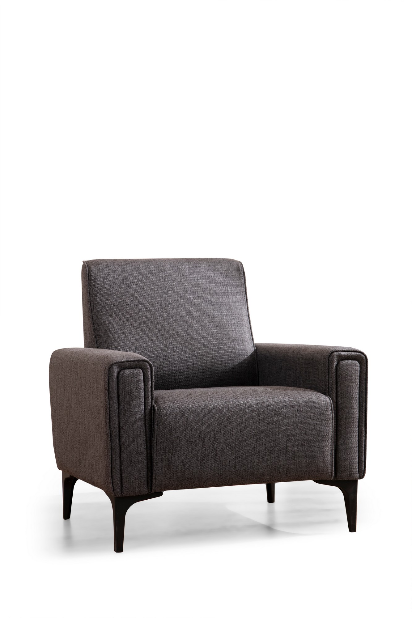 Sohva Valento Furniture Oso, 1-istuttava, 90x85cm, tummanharmaa