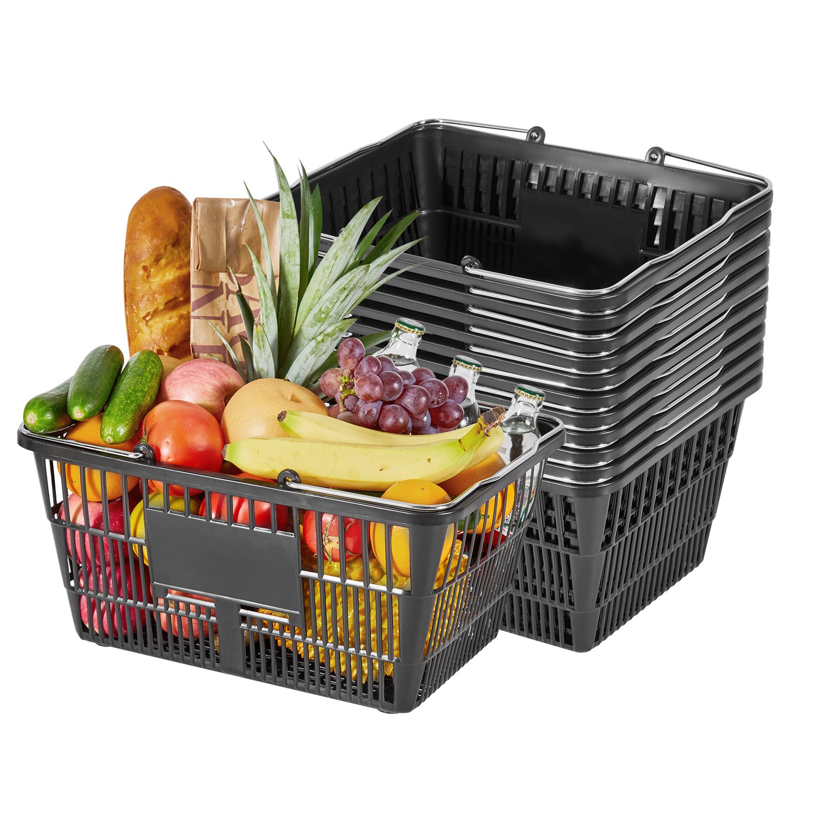 Ostoskorit 12kpl, North Craft, 21L, musta, pinottava