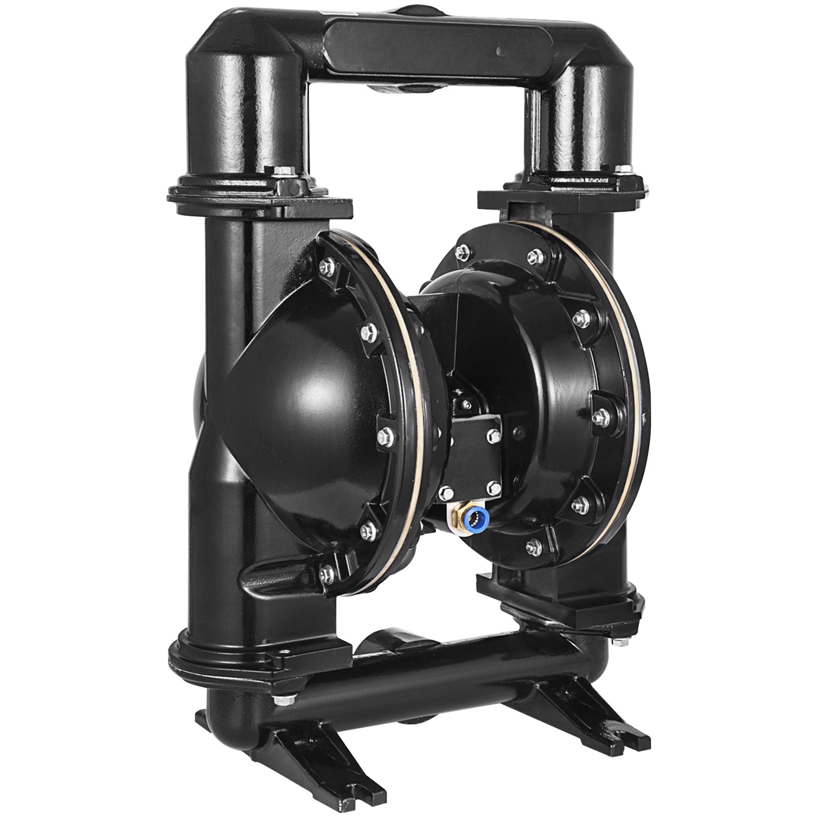 Paineilmakäyttöinen kaksoiskalvopumppu North Craft QBY4-50L, 50mm Sisään-/Uloskäynti, 120PSI, Hopea