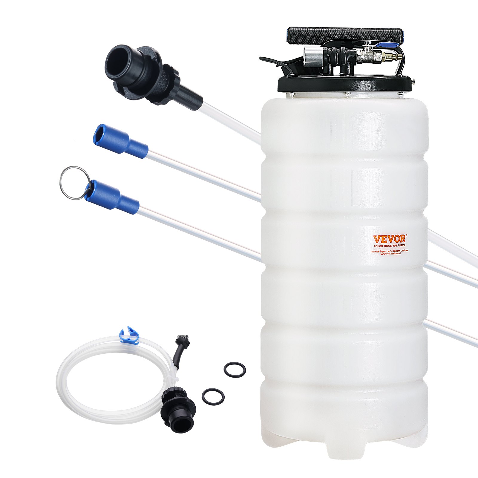 Paineilmakäyttöinen öljynvaihtopumppu North Craft YS-087B, 15L, Pneumaattinen/Manuaalinen, Valkoinen/Musta