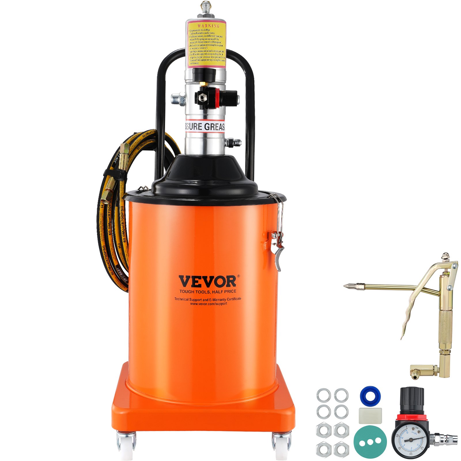 Paineilmakäyttöinen rasvapumppu North Craft FF-08B-20L, 20L, Pneumaattinen, pyörillä