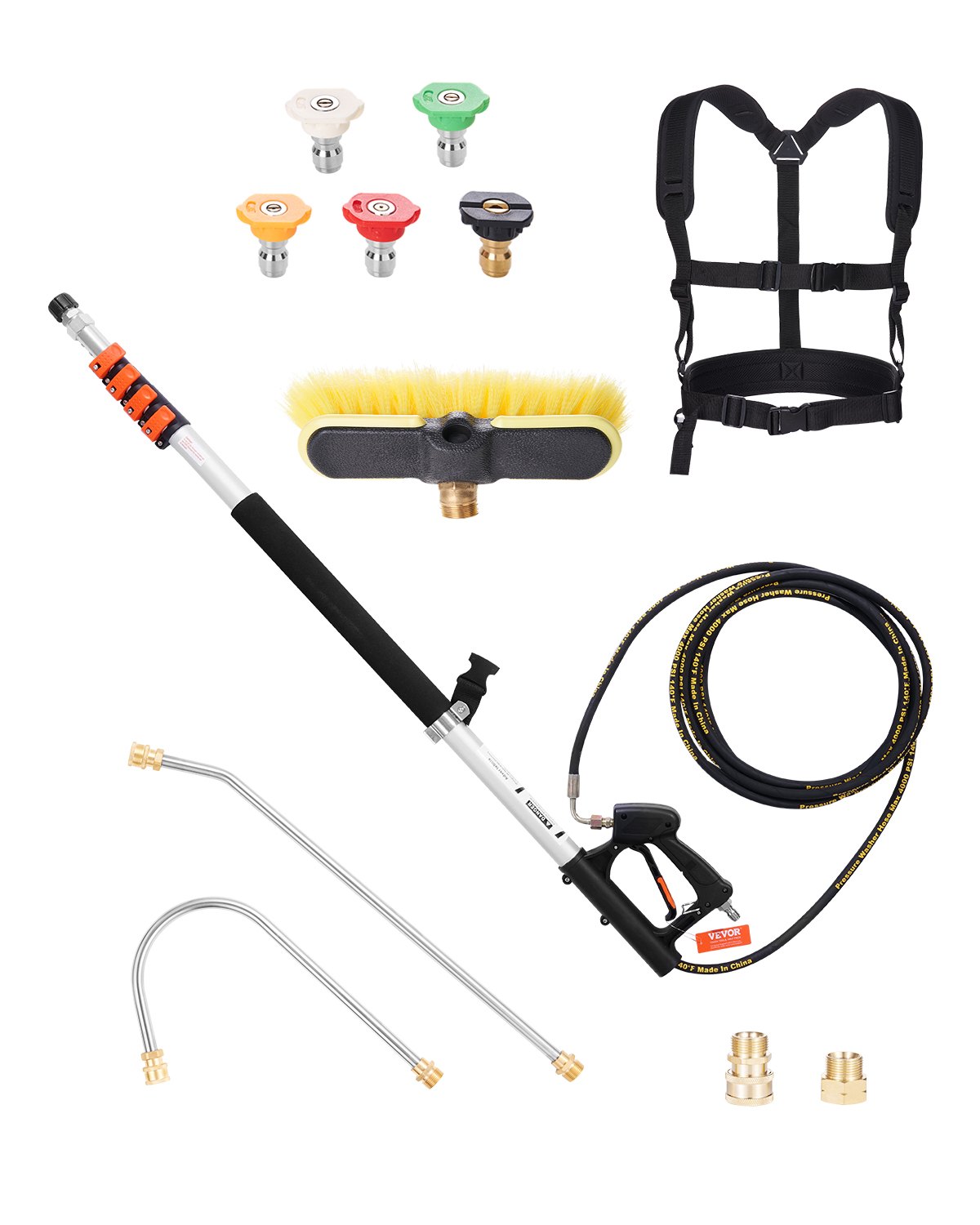 Painepesurin jatkovarsi North Craft QD-SSG03, 5.5m, 275 bar, alumiini