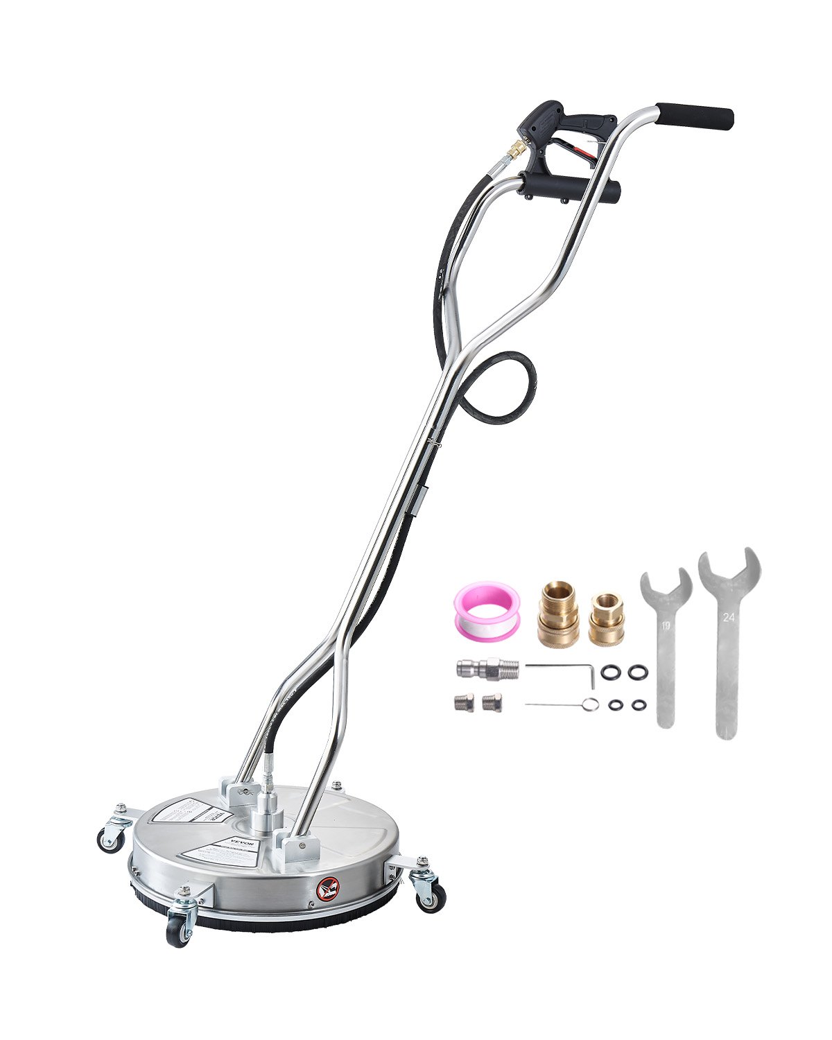 Painepesurin pintapuhdistin North Craft, 45.7 cm, ruostumaton teräs