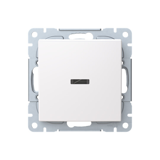 Painike Abb Saga 6, 1-osainen, uppoasennus, 10A, 250V, IP21, URJ, 2X, valkoinen