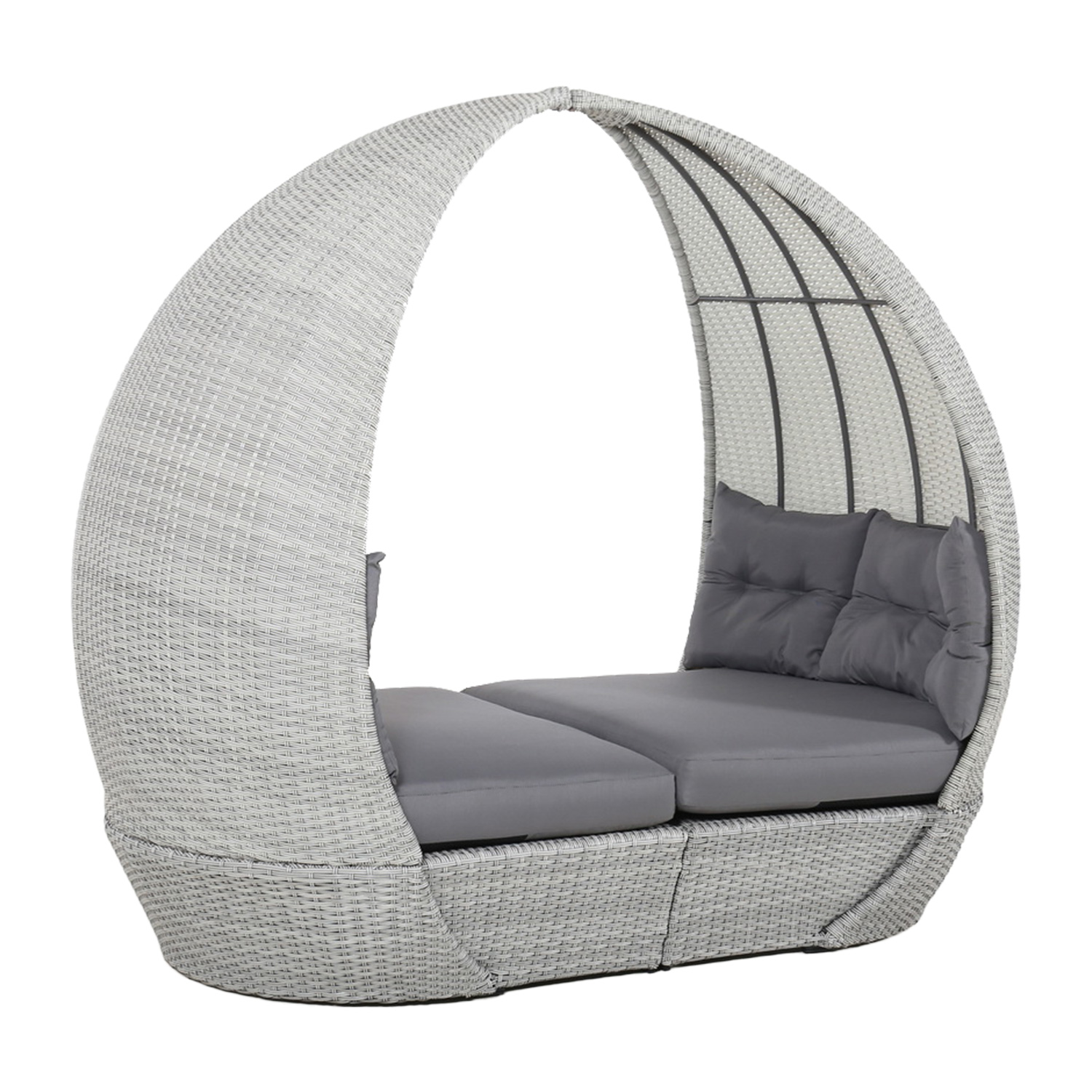 Päivävuode Home4You Ascot, 215x110x187cm, Harmaa