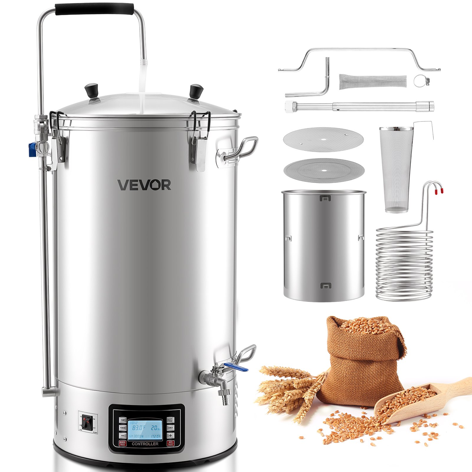 Panimokone North Craft DM-N60, 480x450mm, 60L, ruostumaton teräs