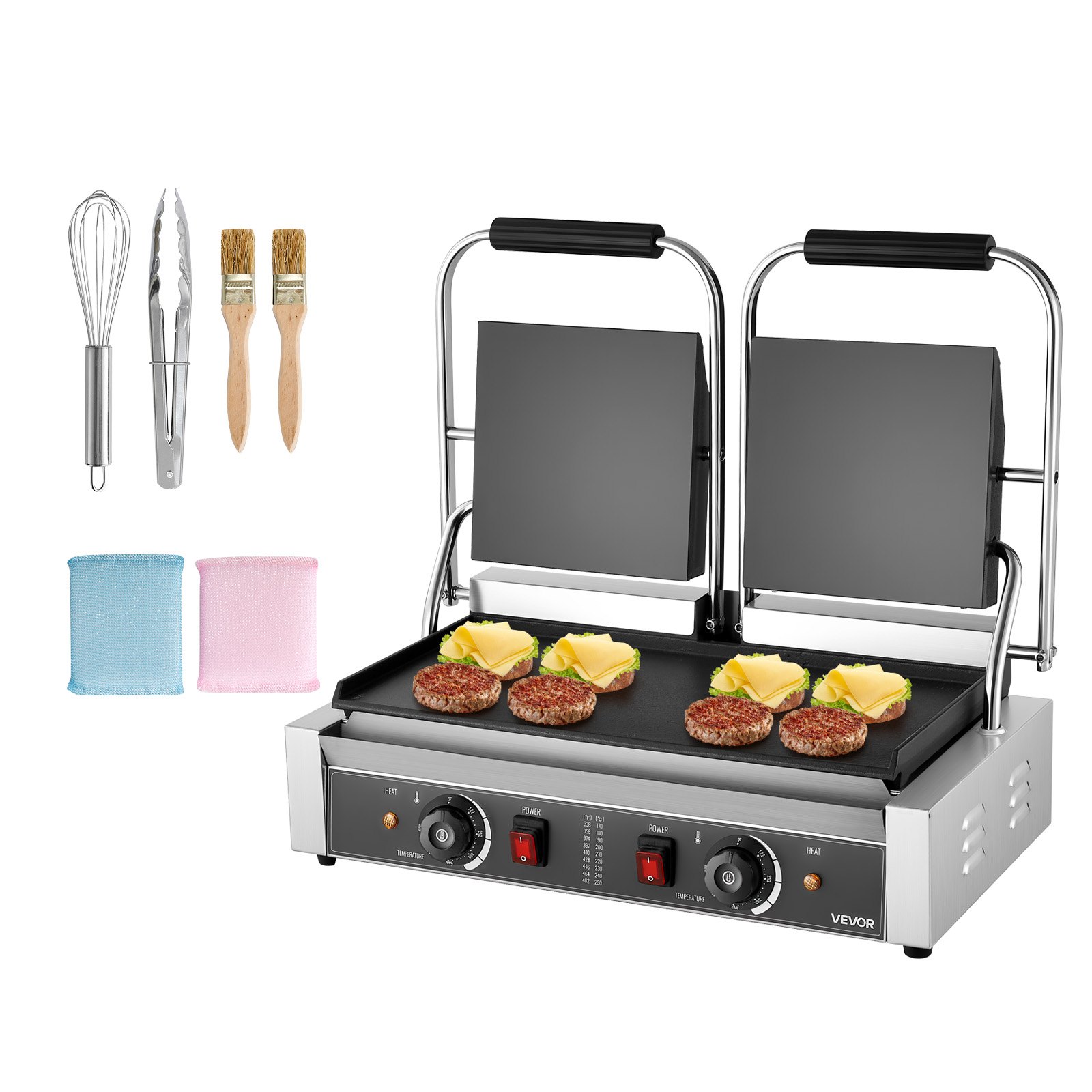 Paninigrilli North Craft 3600W, 48x23cm, ruostumaton teräs