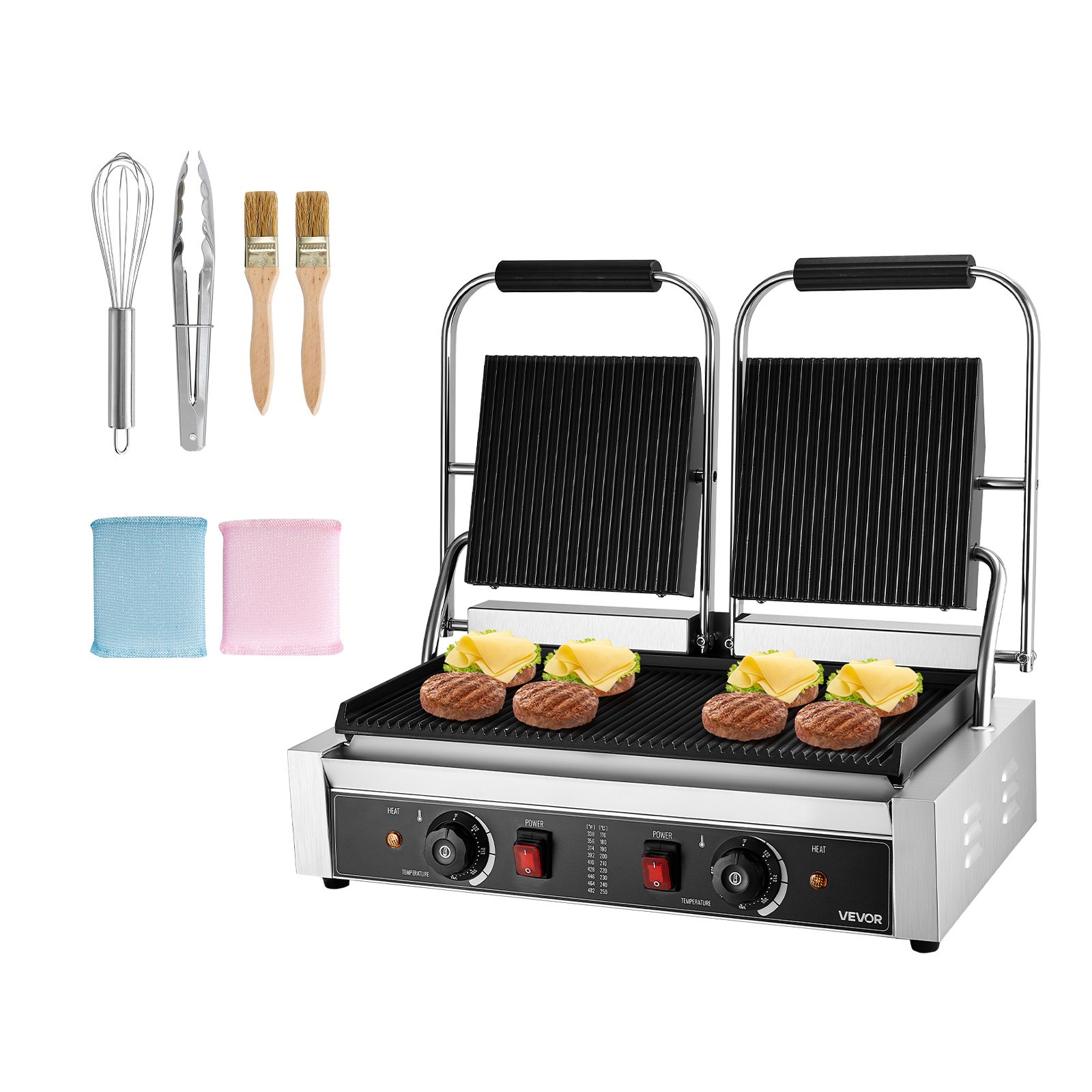 Paninigrilli North Craft YS-813B-EU, 3600W, 48x23cm, Ruostumaton teräs