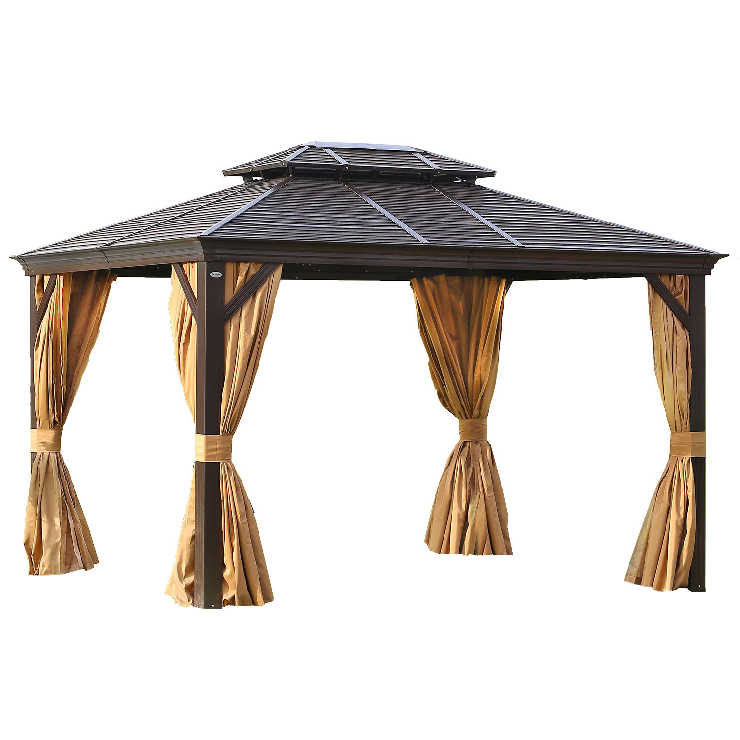 Paviljonki Home4You Sunset, 3x4m, Ruskea