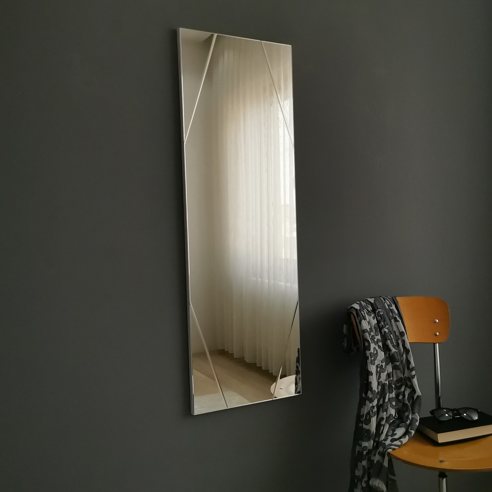 Peili Valento Furniture A320Y, 35x105cm, Säädettävä, Hopea