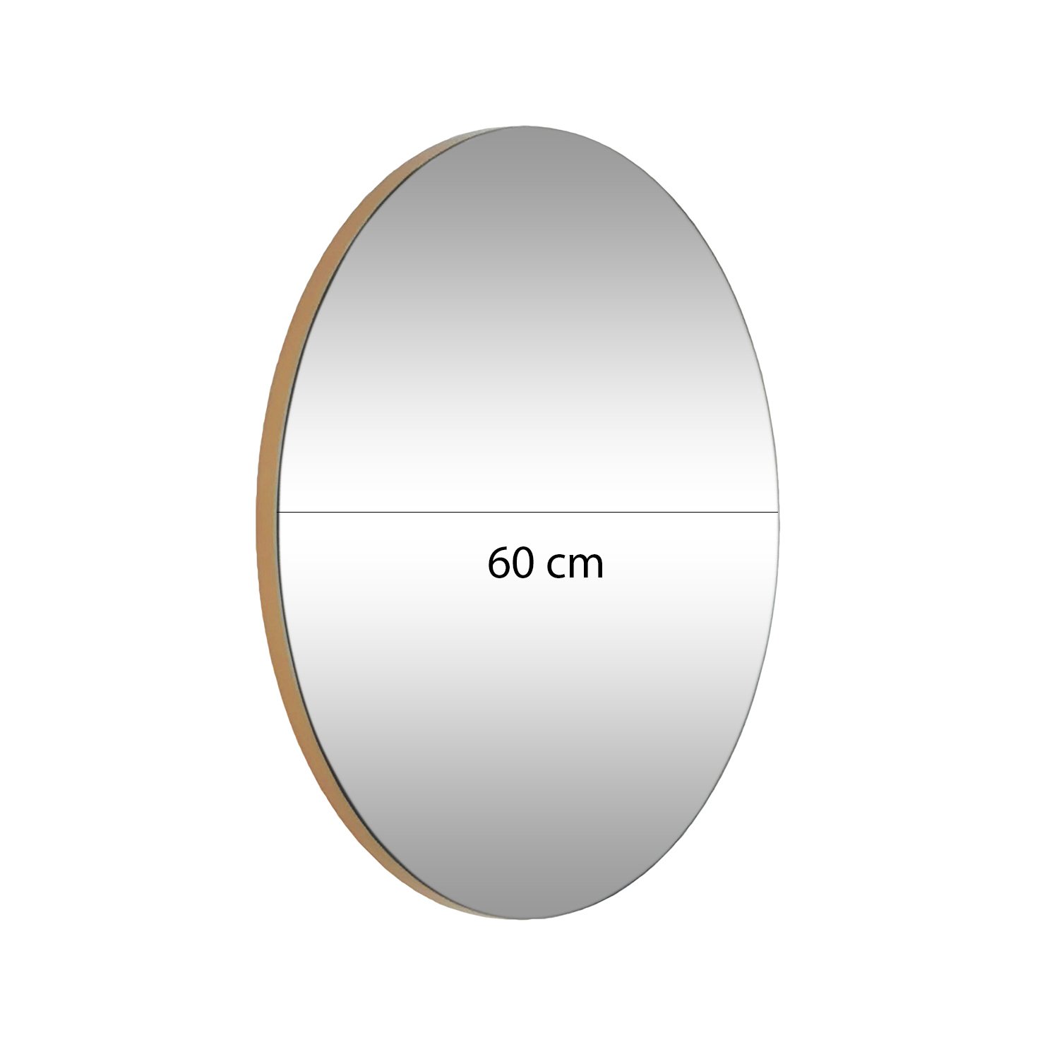 Peili Valento Furniture Gold, halkaisija 60 cm, kulta