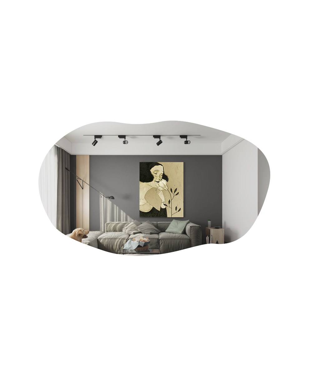 Peili Valento Furniture Lossa, 52x89cm, musta