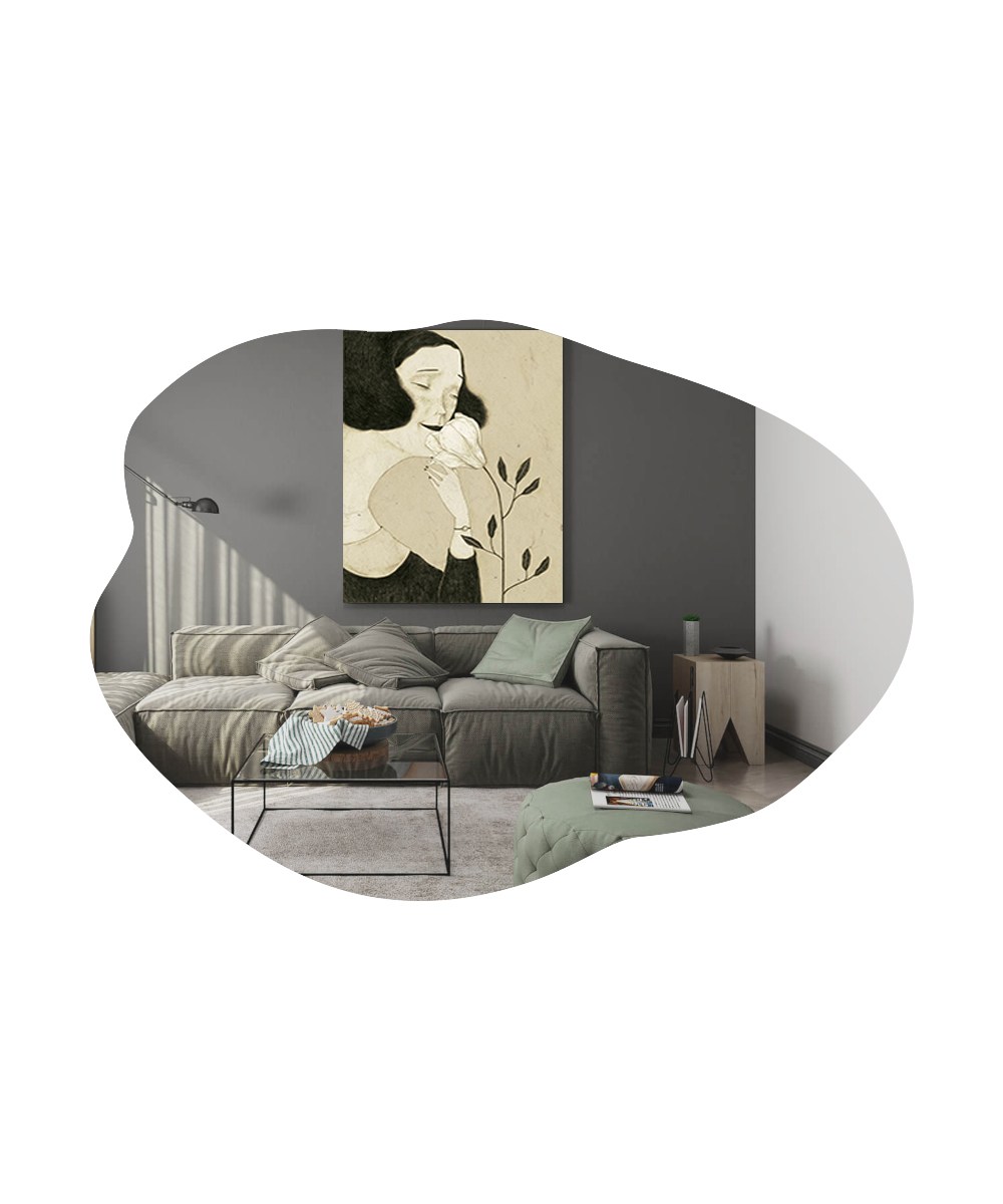 Peili Valento Furniture Ohho, 60x85cm, musta