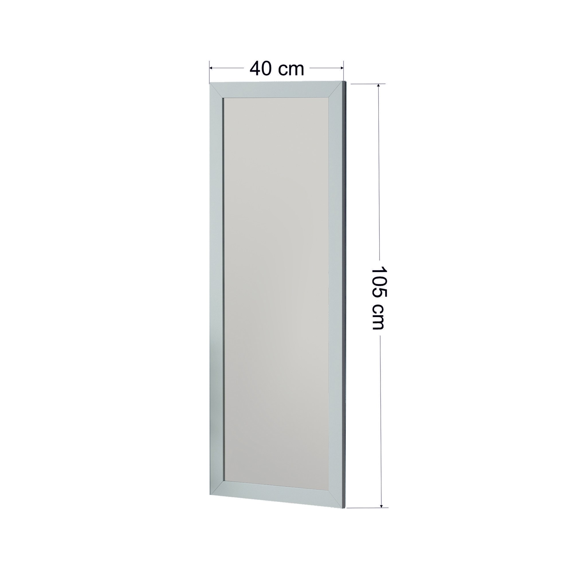 Peili Valento Furniture Ovea, 105x40cm, valkoinen