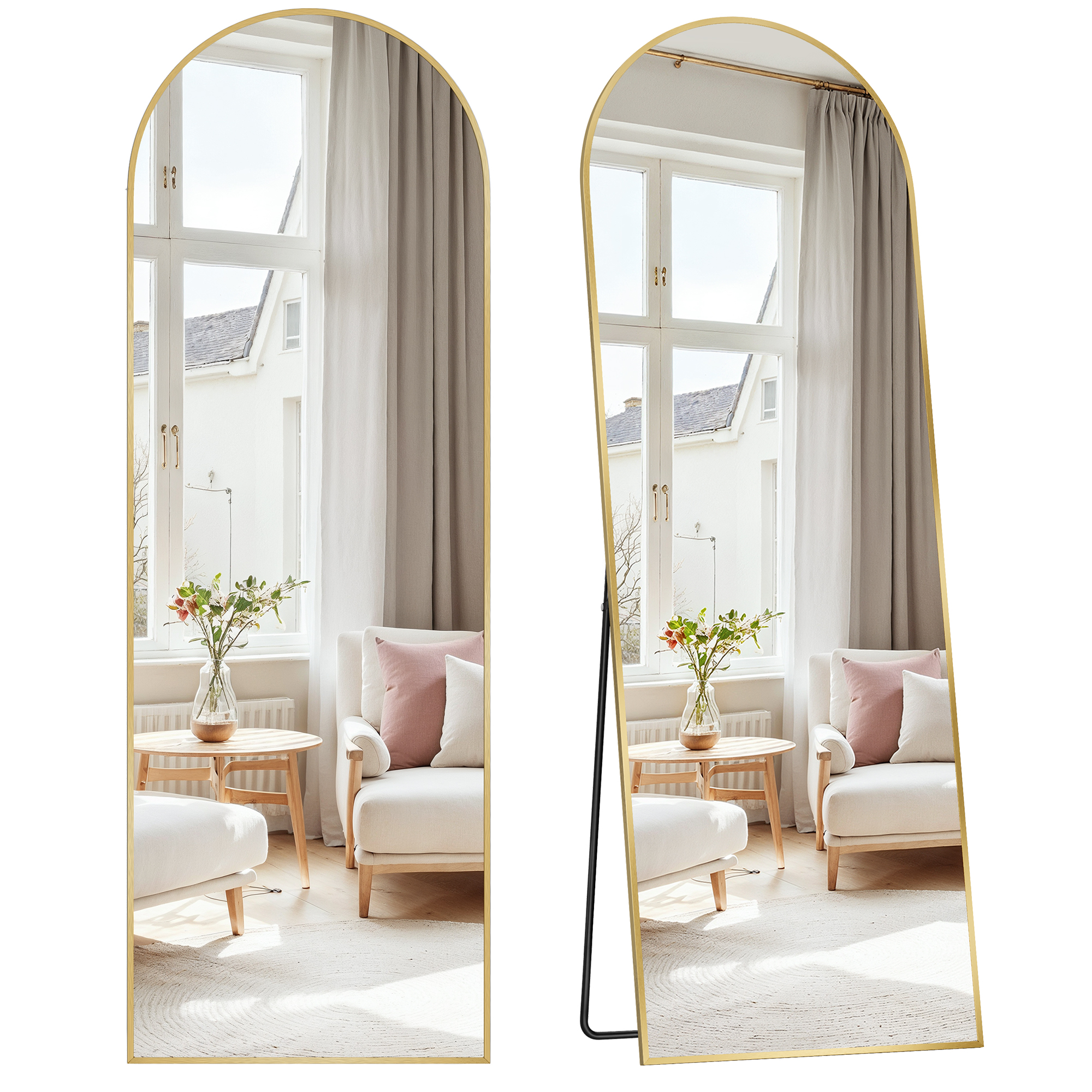 Peili Songmics Aileas, 160 x 50 cm, alumiini, kulta