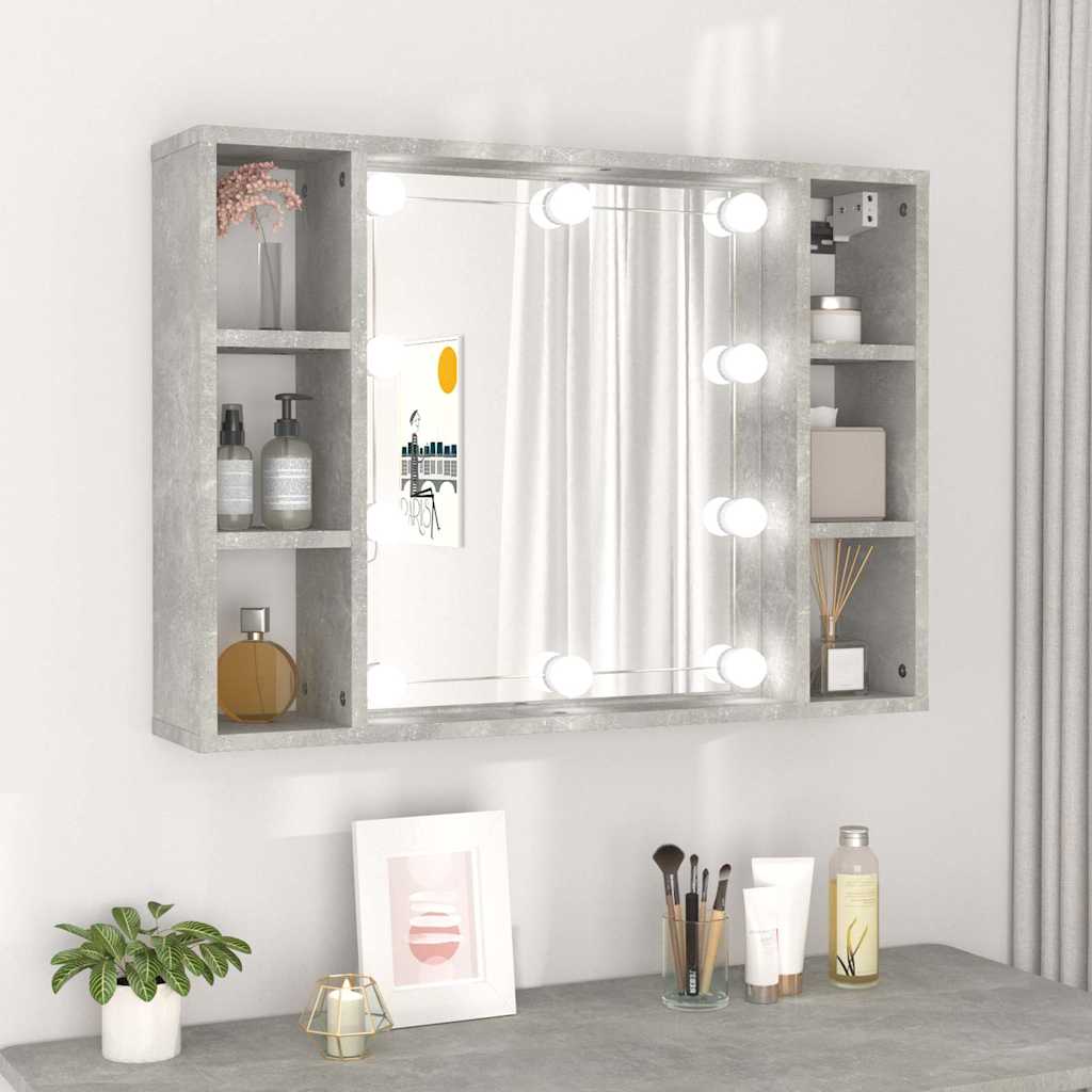 Peilikaappi LED-valoilla, 76x15x55 cm