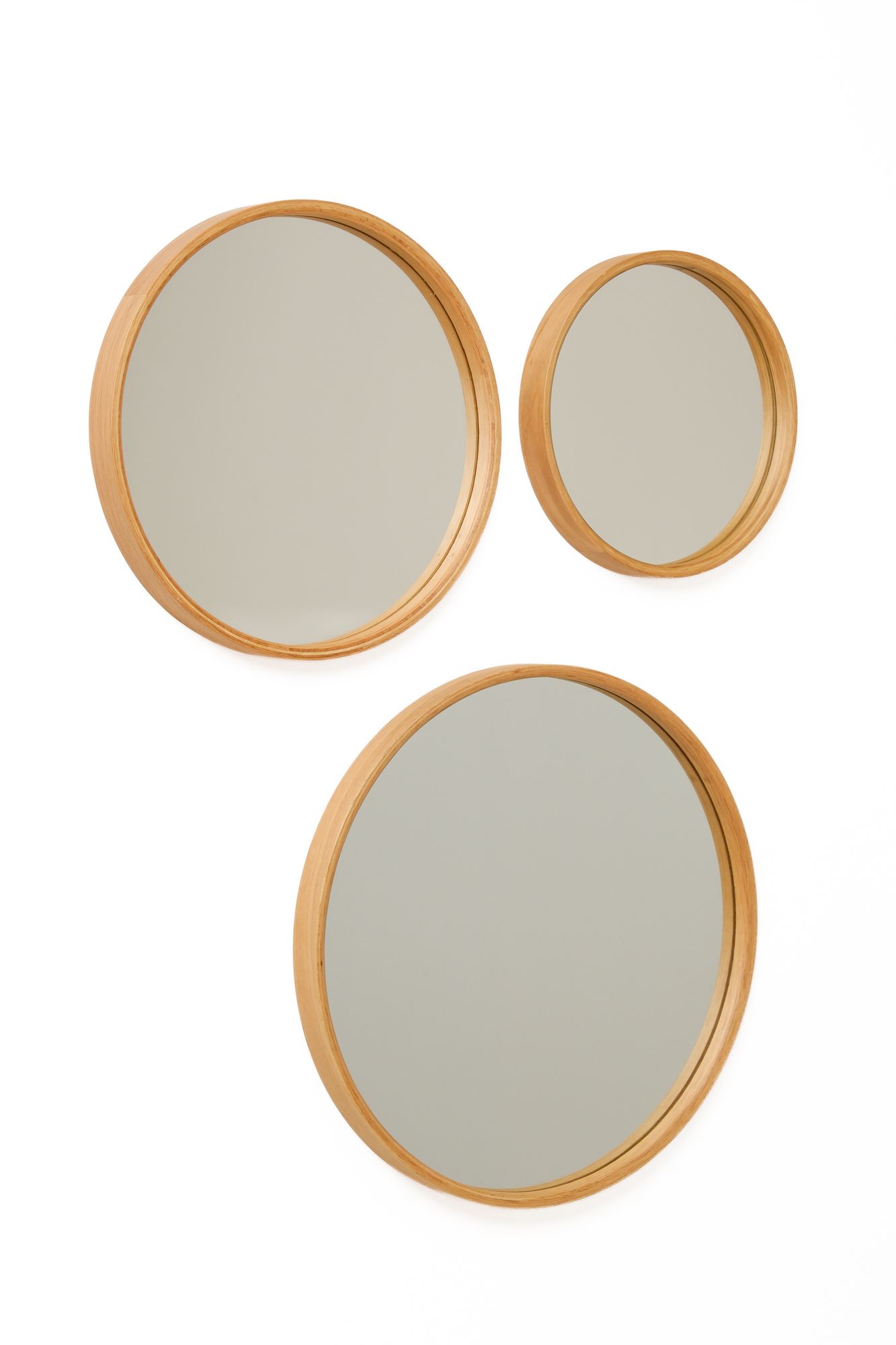 Peilisetti Valento Furniture Circle 3, 3-osainen, tammi